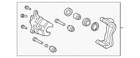 Front right brake caliper assembly for Lexus NX 15-21