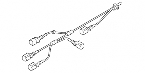 ABS sensor wire rear left Audi A6 C7 12-18 AWD 356mm, 330mm