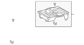 Trunk box Lexus UX200 19- for spare tire