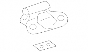 Left tailgate hinge Toyota Rav4 19-