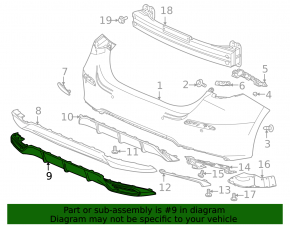 Rear bumper lip Honda Civic XI FE/FL 22-24 Sport