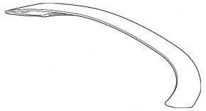 Lexus ES250 ES300h ES350 19-26 F-SPORT Trunk Lid Spoiler