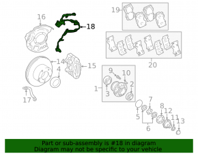 Front left ABS sensor for Lexus LX 98-07