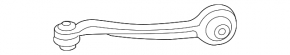 Upper arm front right Audi Q5 8R 09-17 rear, torn silent block