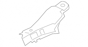 Left headlight mount Hyundai Elantra AD 19-20 for halogen