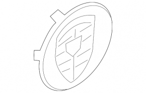 Central cap for disk Porsche Macan 15-24 color emblem for R18, silver