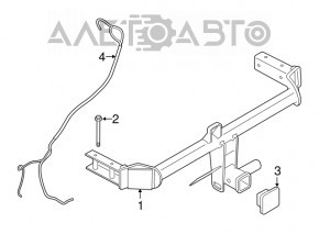 Towbar socket Porsche Macan 15-
