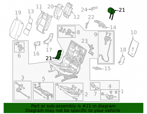 Headrest 2 row central Mercedes W167 GLE 350 450 20-26 brown leather