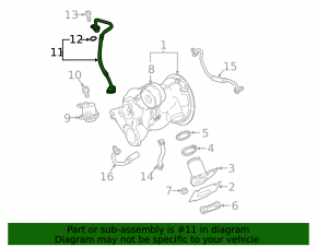 Audi A6 C8 19-25 3.0T Turbocharger Oil Supply Pipe