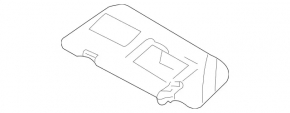 Main left visor for Mercedes W164 ML, beige