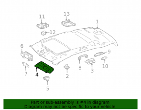 Main left visor for Mercedes W164 ML, beige