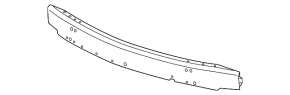 Front Bumper Reinforcement Chevrolet Impala 14-20