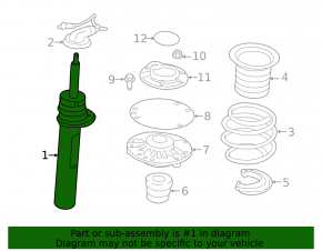 Shock absorber front left Mini Cooper F56 3d 14- 1.5t BILSTEIN