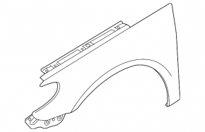 Front right wing VW CC 08-17