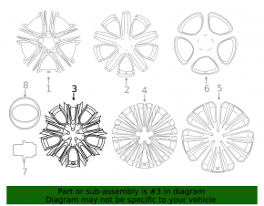 Wheel disk R20 Toyota Highlander 20-