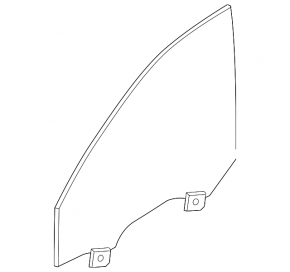 Front right door glass BMW 5 G30 17-23