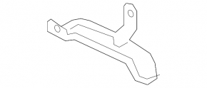 Additional radiator bracket left upper BMW 5 G30 17-23