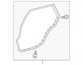 Rear left door seal for Toyota Avalon 05-12