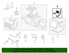 Honda CRV 12-16 Air Conditioner Heater Valve