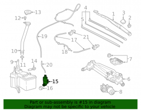 Toyota C-HR 18-23 Windshield Washer Motor