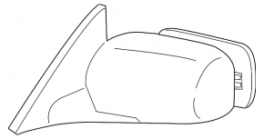 Left mirror housing Toyota Solara 2.4 04-08