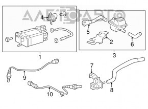 Lambda probe front second Toyota Highlander 08-10 3.5