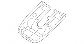 Black interior mirror cover for the Kia Niro 17-22
