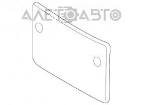 Front license plate area Porsche Panamera 14-16