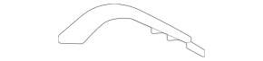 Right rear bumper molding for Mercedes GLC 300 20-22 chrome, AMG pack
