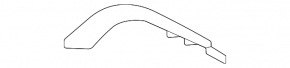 Right rear bumper molding for Mercedes GLC 300 20-22 chrome, AMG pack