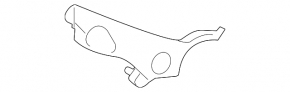 Front bumper mount left Mazda 3 14-16 BM dorest
