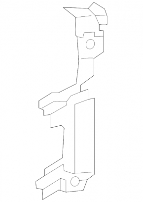 Left radiator deflector for Lincoln MKC 15-18