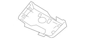 Land Rover Range Rover Velar 18-20 interior mirror trim, upper part, black with fan