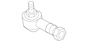 Left steering rod with tip for Mitsubishi Galant 04-12
