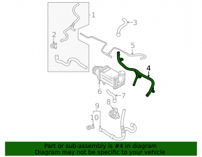 Engine Coolant Pipe for VW Jetta 22-26