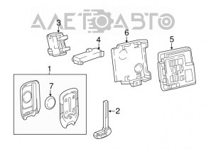 Antenna keyless Chevrolet Cruze 16-