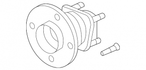 Rear right hub Buick Encore 13-19 fwd