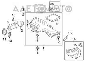 Air intake BMW F30 12-16 N20