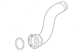 Lower left intercooler hose for a 1914 Cadillac CTS 2.0T