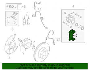 Front right support Subaru Forester 19-23 SK