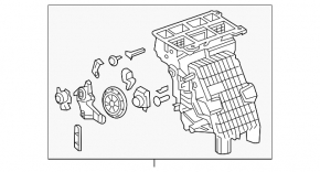 Heater assembly Chevrolet Cruze 16-