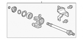Intermediate shaft front right Honda Crosstour 12-15 2.4, automatic transmission