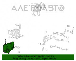 Engine mount bracket right Fiat 500 12-17 manual transmission