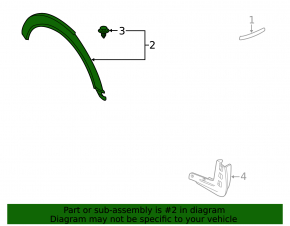 Front right fender arch trim Mini Cooper 22-24
