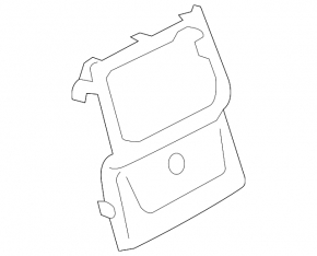 BMW X1 F48 16-18 rear center console trim, black