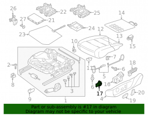 Driver's seat lumbar support control VW Passat b7 12-15 USA