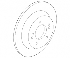 Brake disc rear right Hyundai Kona 18-23 Awd