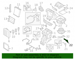 Audi A3 8V 15-20 Upper Cabin Air Temperature Sensor
