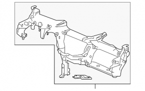Under-torpedo pipe reinforcement Acura TLX 15-