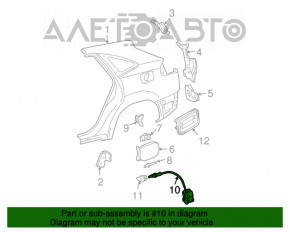 Fuel filler flap closure sensor Lexus RX300 RX330 RX350 RX400H 04-09